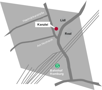 Lidl Real Kanzlei S Bahnhof Homburg A m H o c h r e c h H a s e n � c k e r s t r a � e
